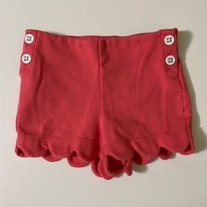 Janie and Jack pink scallop shorts.